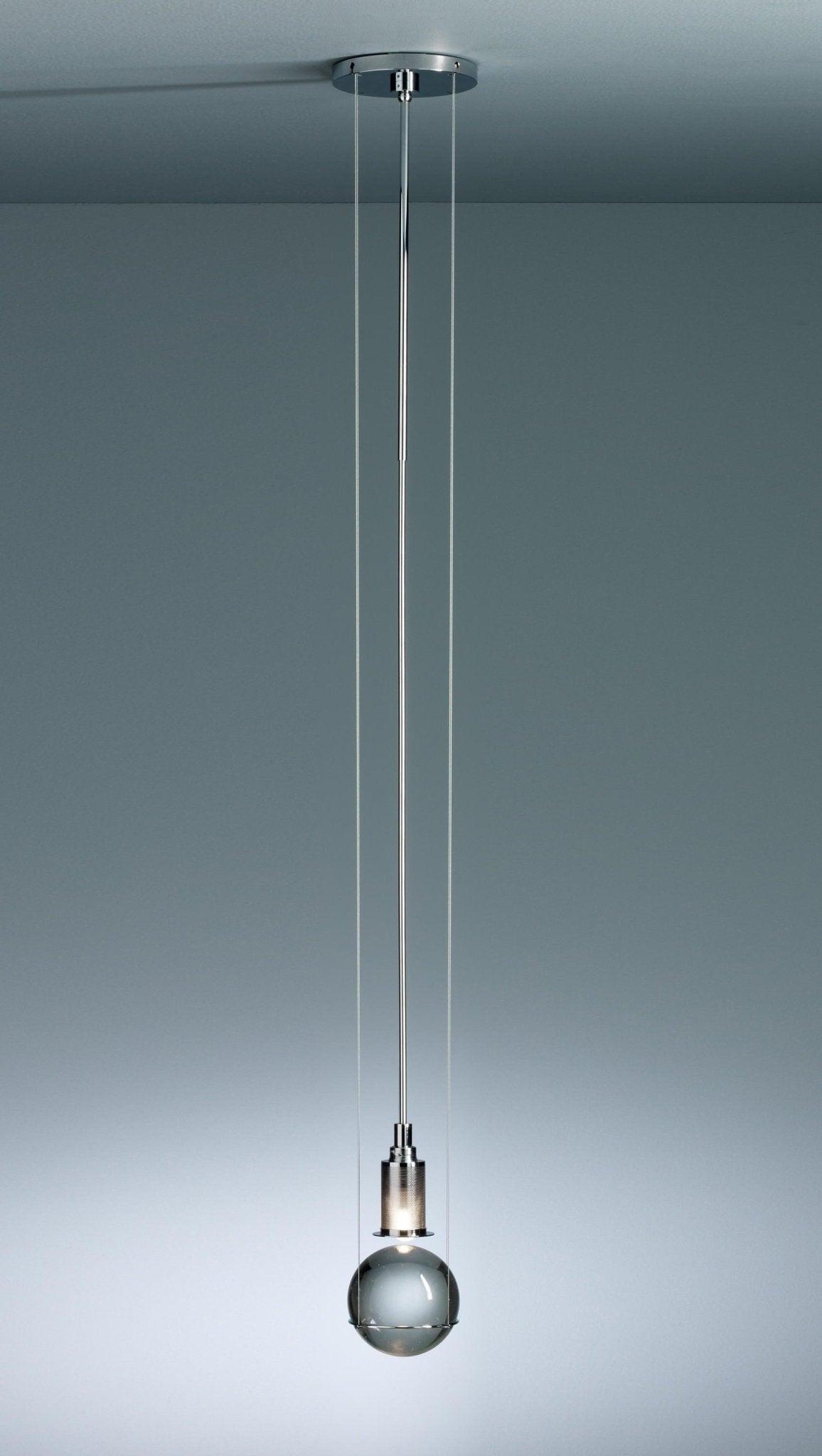 Suspension Globe Cristal – Laiton Doré Moderne