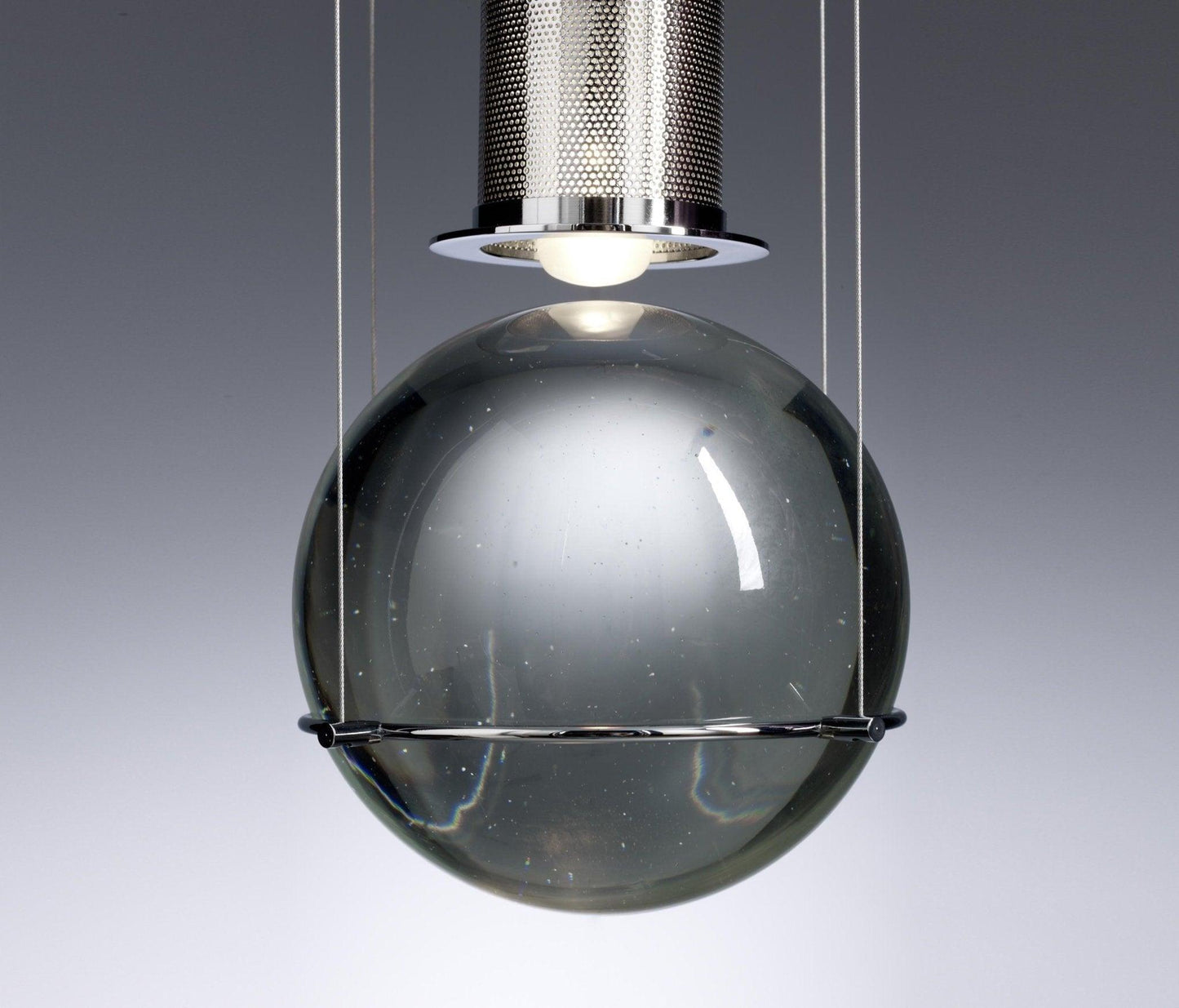 Suspension Globe Cristal – Laiton Doré Moderne