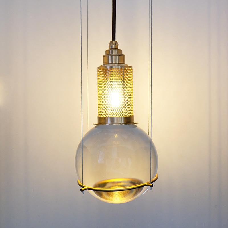 Suspension Globe Cristal – Laiton Doré Moderne