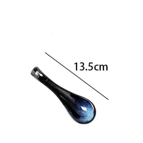 Ensemble de Dîner 10 Pièces Blue Nebula – Élégance Céleste pour Vos Repas Quotidiens