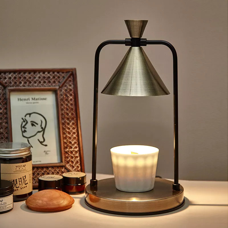 Lampe Réchauffe-Cire Dimmable Style Japonais – Élégance, Sérénité et Ambiance Chaleureuse