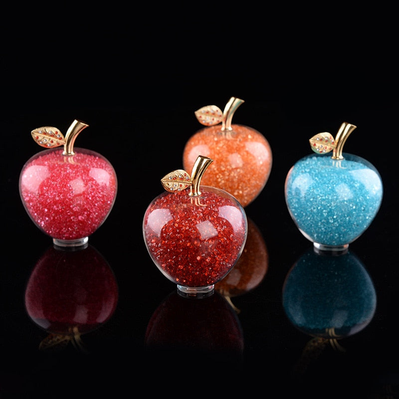 Pomme Décorative Cristal Verre Fait Main