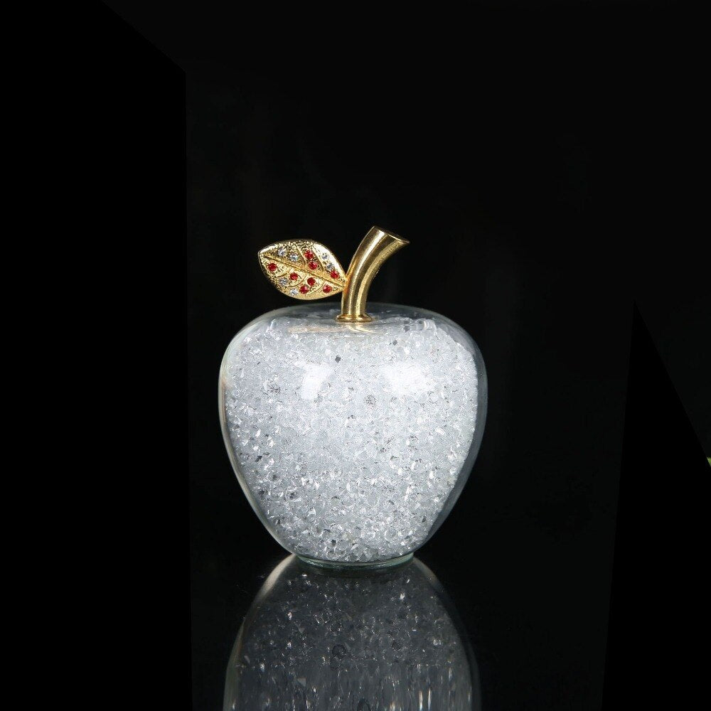 Pomme Décorative Cristal Verre Fait Main