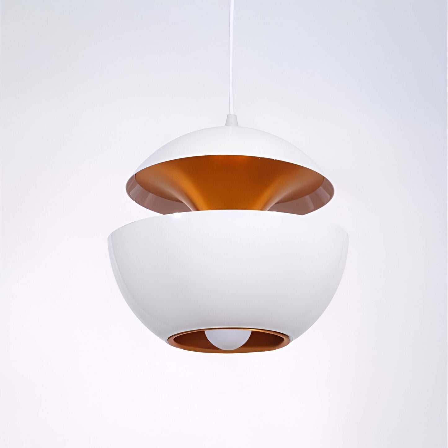 Lampe Apfel Suspendue - Noir et Blanc - E27