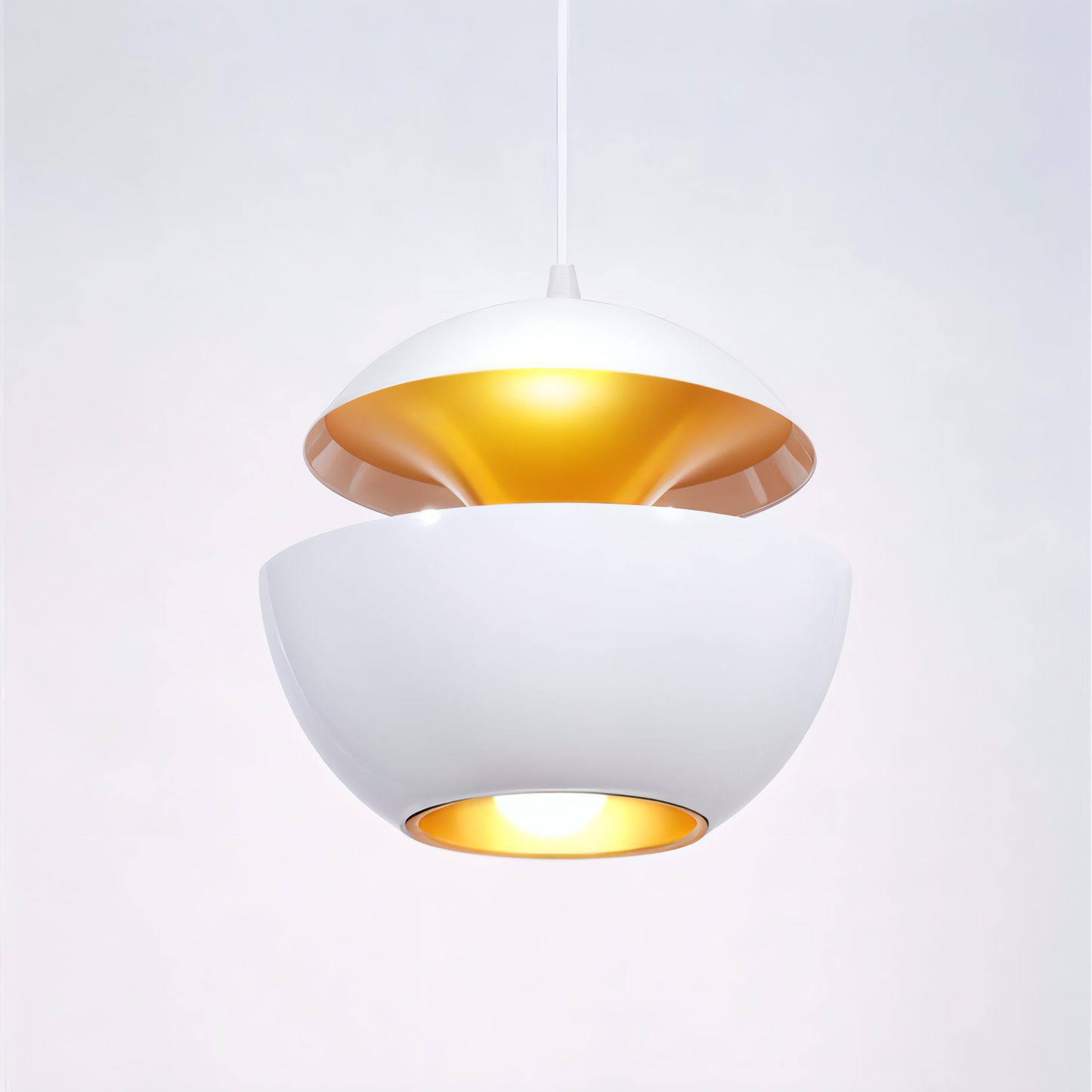Lampe Apfel Suspendue - Noir et Blanc - E27