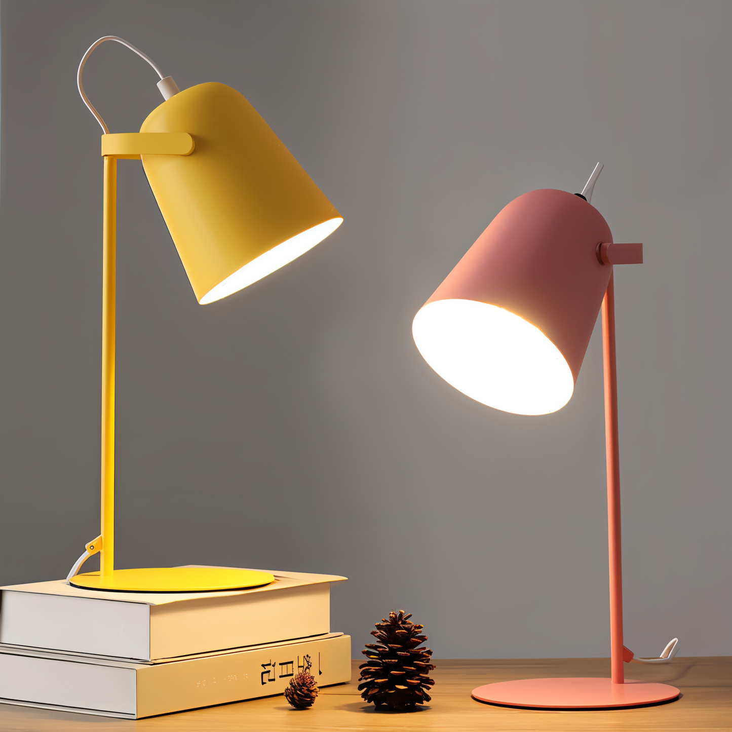 Lampe de Bureau Macaron | Lampe Nordic Ajustable | Éclairage Moderne et Fonctionnel