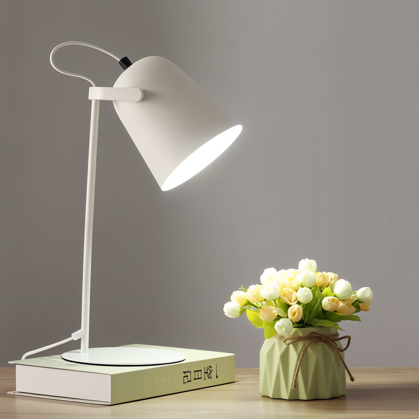 Lampe de Bureau Macaron | Lampe Nordic Ajustable | Éclairage Moderne et Fonctionnel