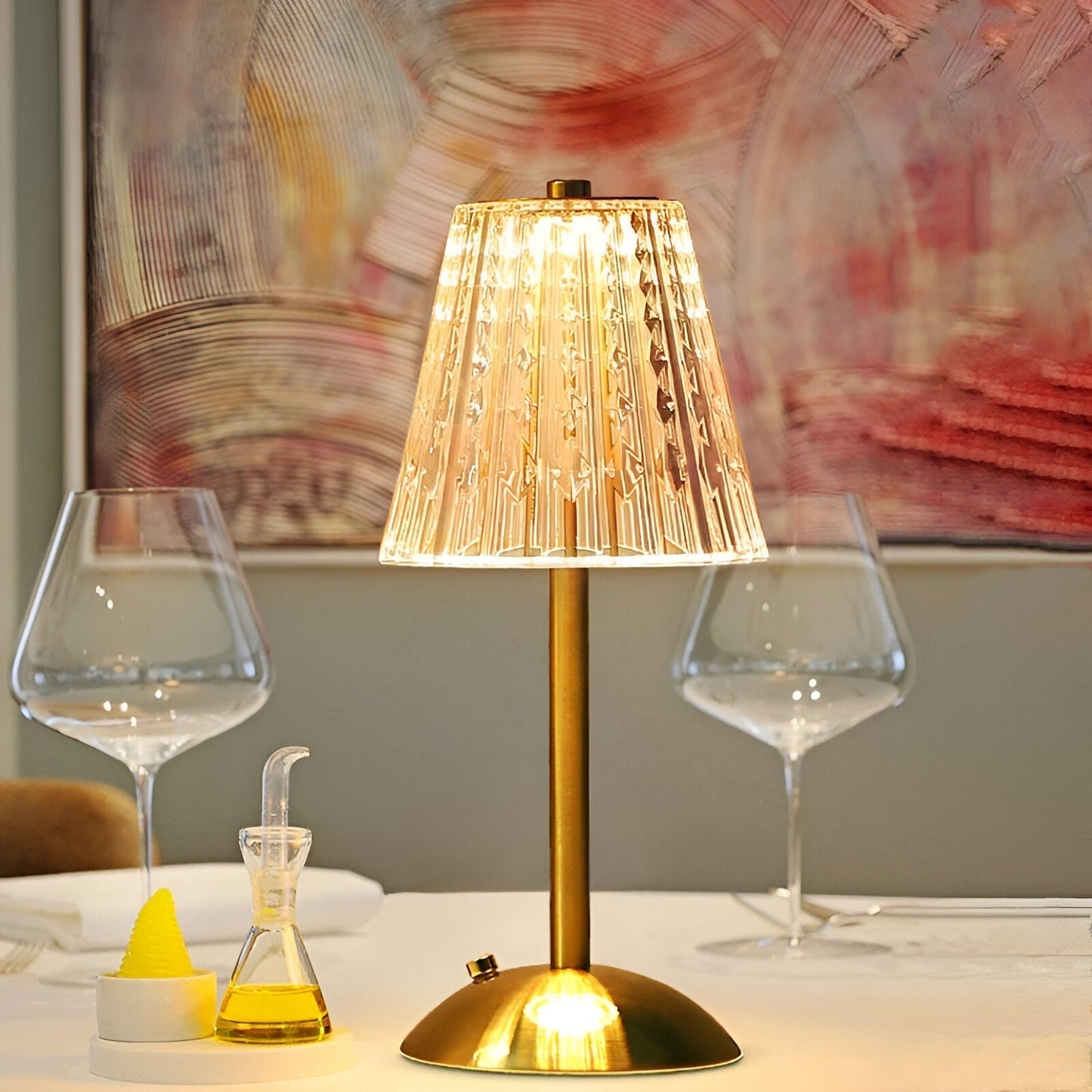Lampe de Table LED Sans Fil, Design Vintage, Rechargeable