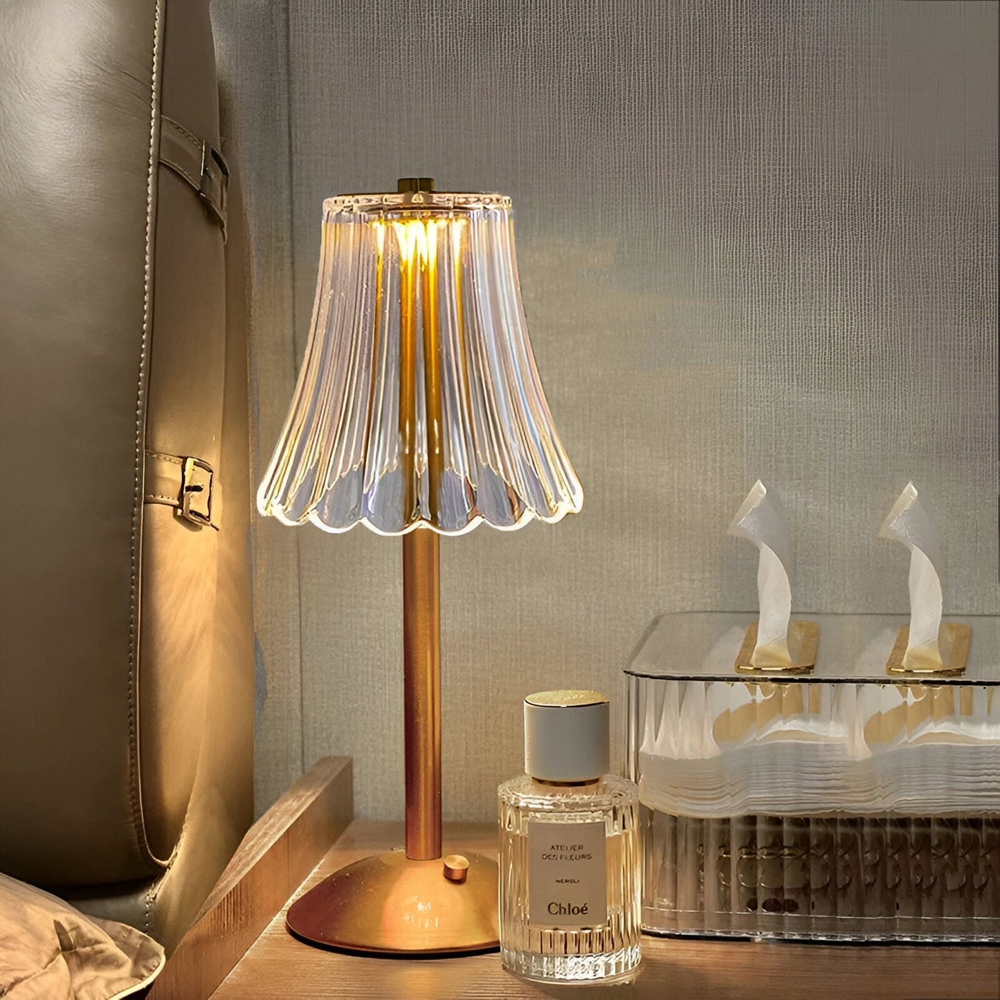 Lampe de Table LED Sans Fil, Design Vintage, Rechargeable