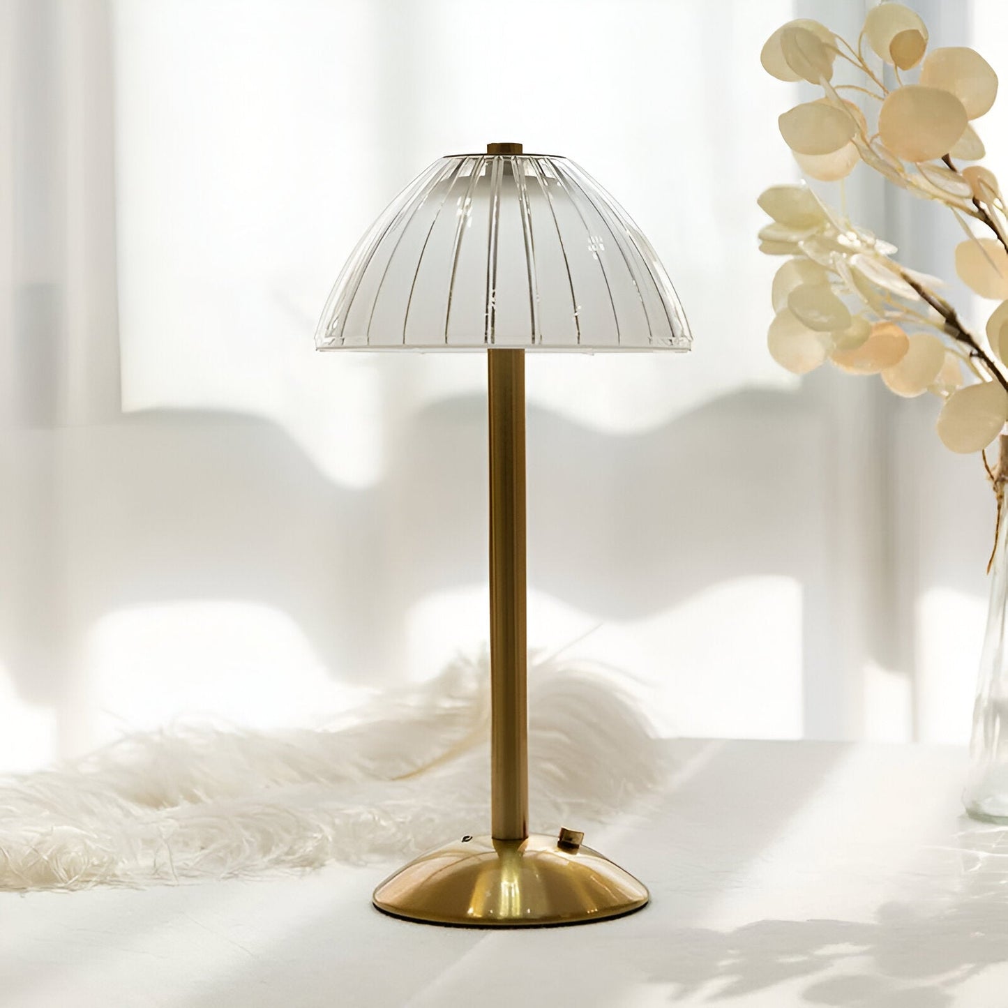 Lampe de Table LED Sans Fil, Design Vintage, Rechargeable