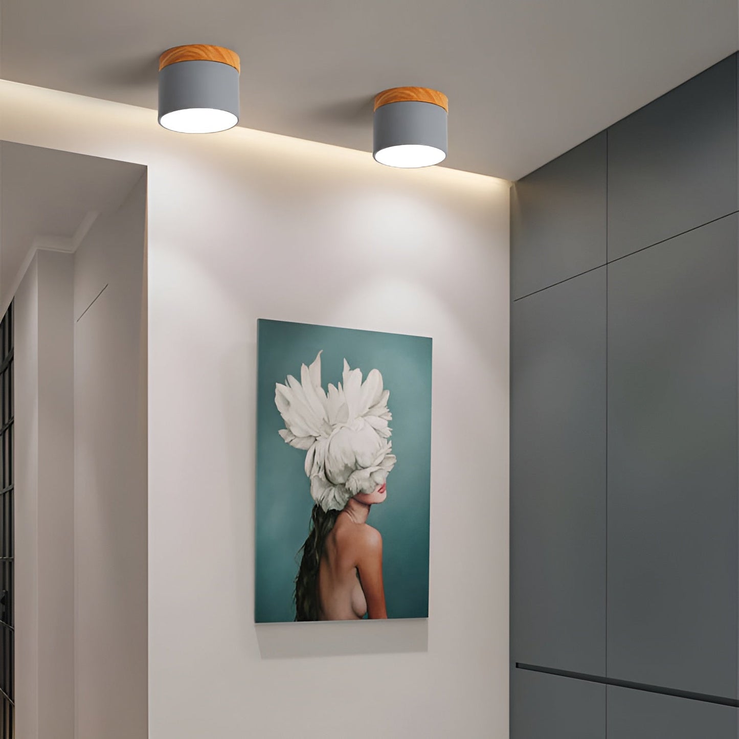 Lampe Plafonnier Vintage PastelGlow - Applique Plafond Rétro Élégante