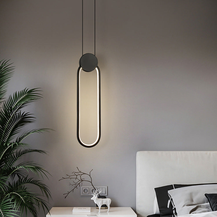 Suspension LED Noire Moderne Formes Géométriques
