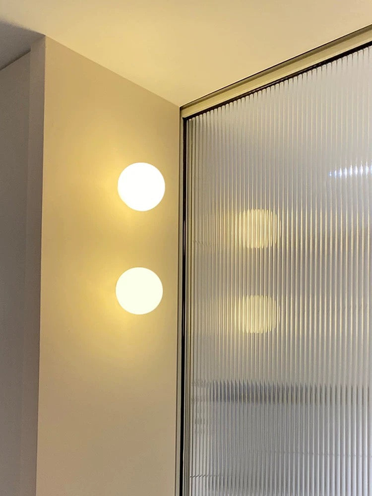 Applique Murale LED Verre Mat, Ø12–20cm, 2700–4000K