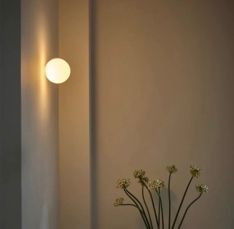 Applique Murale LED Verre Mat, Ø12–20cm, 2700–4000K