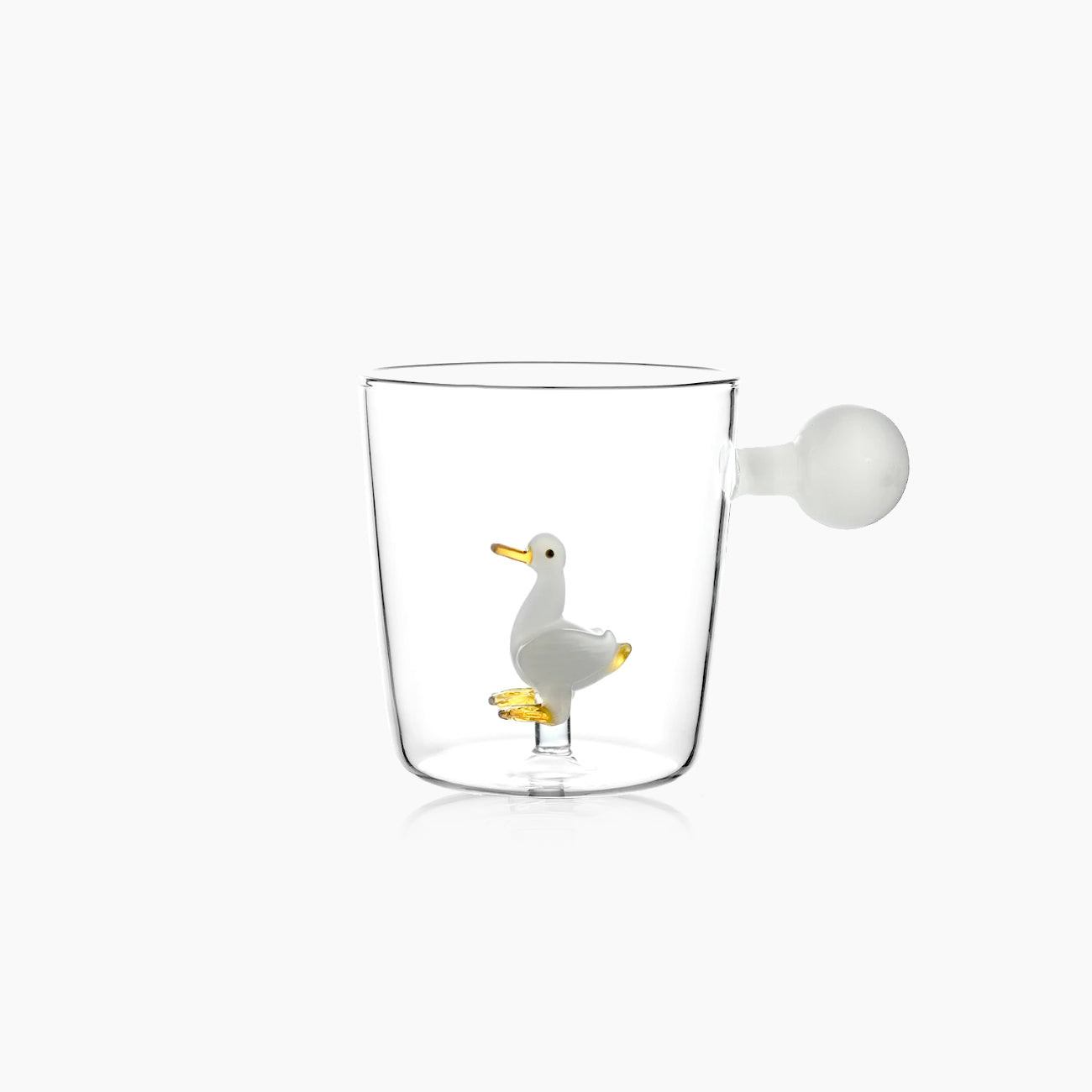 Mug en Verre Ichendorf avec Base Ornementale et Poignée Colorée – Élégance et Originalité Quotidienne