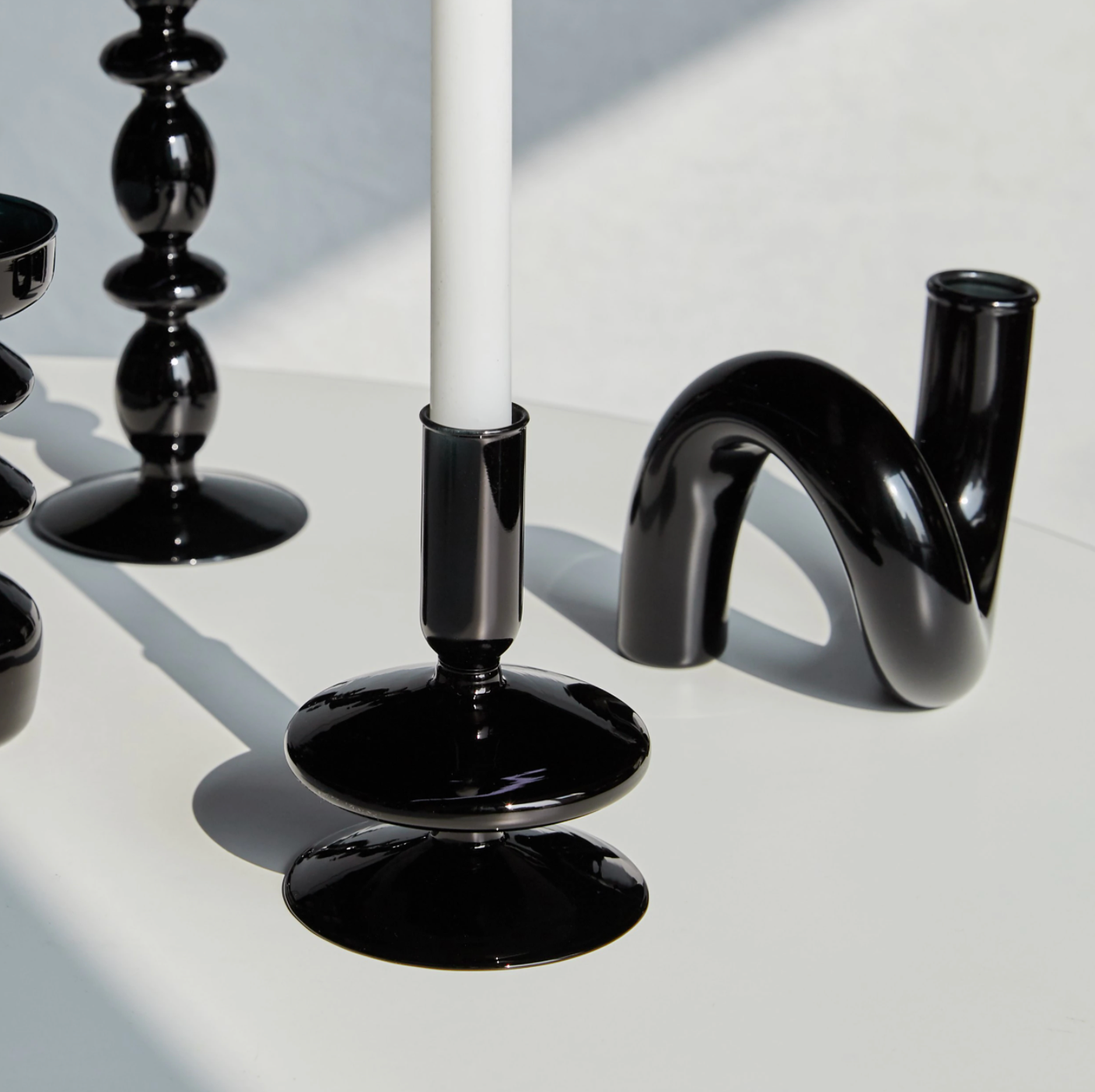 Vase Boucle en Verre Borosilicaté – Soliflore & Bougeoir Design