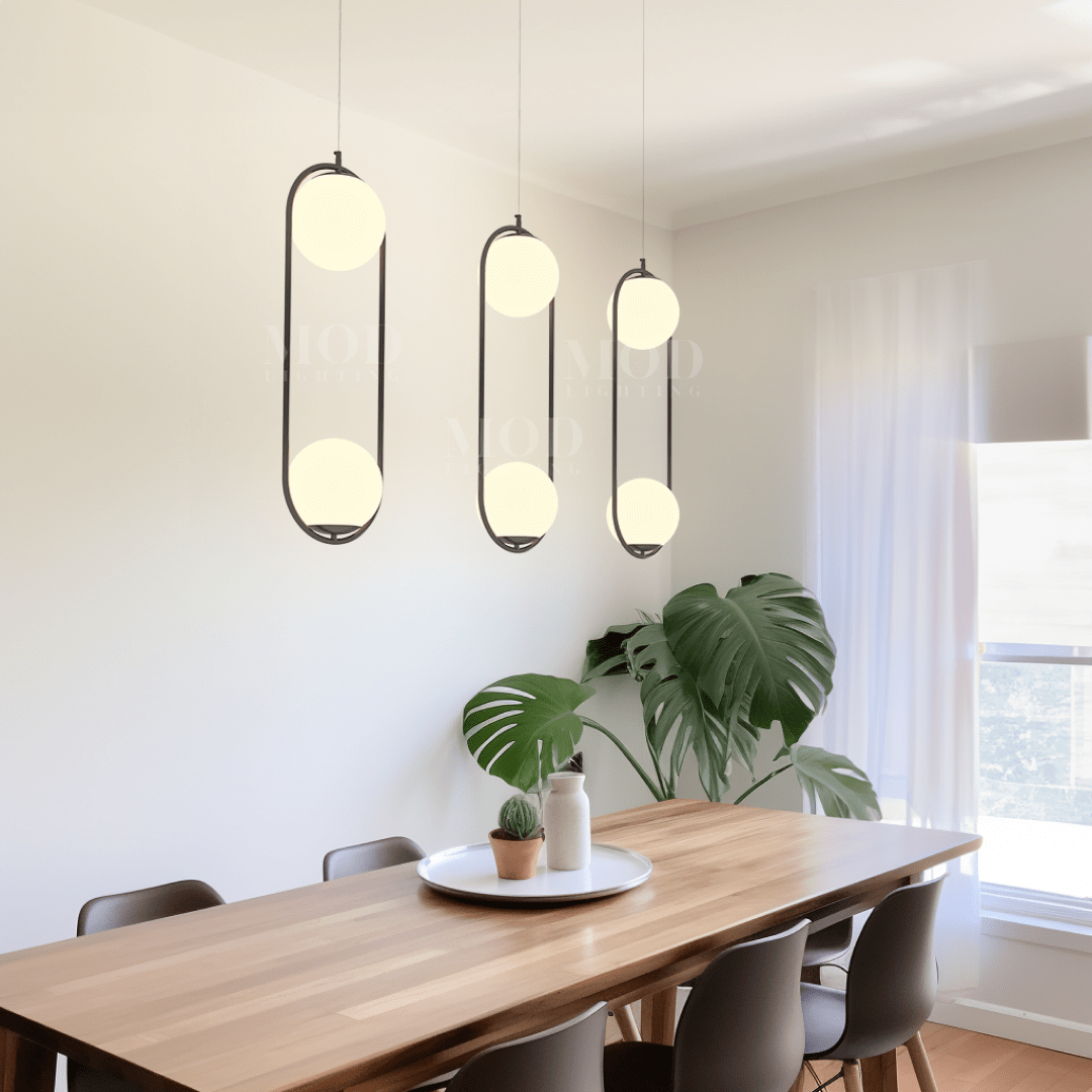 Suspension Nordique LED Design Fer Doré Verre IP20