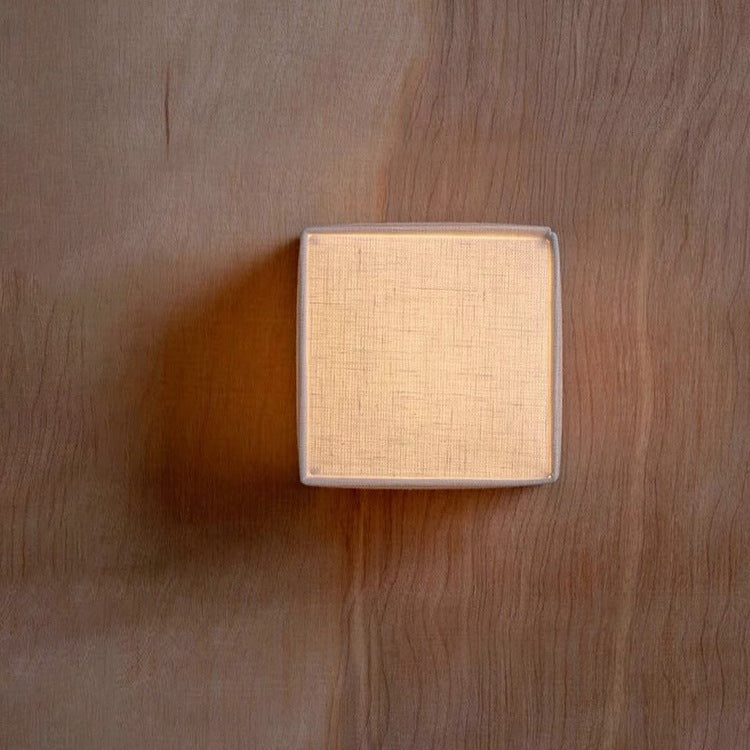 Applique Murale Carrée Style Japonais – Élégance Minimaliste et Lumière Apaisante