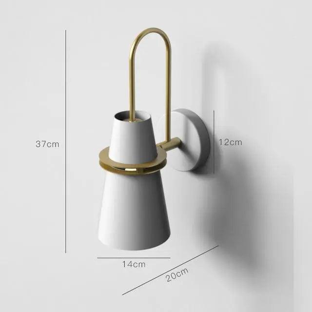 Applique Murale Nordique LED Design en Fer Coloré