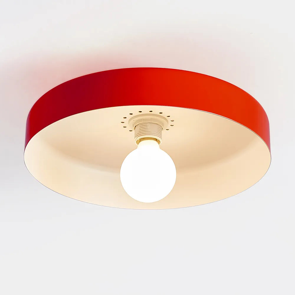 Plafonnier LED Semi-Encastré, Cercle Design, Ø35cm, Style Mid-Century