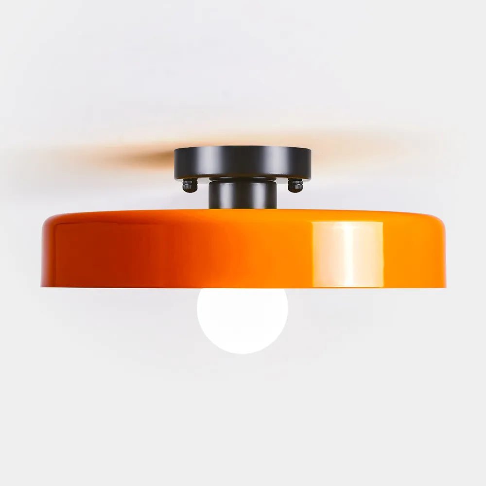 Plafonnier LED Semi-Encastré, Cercle Design, Ø35cm, Style Mid-Century