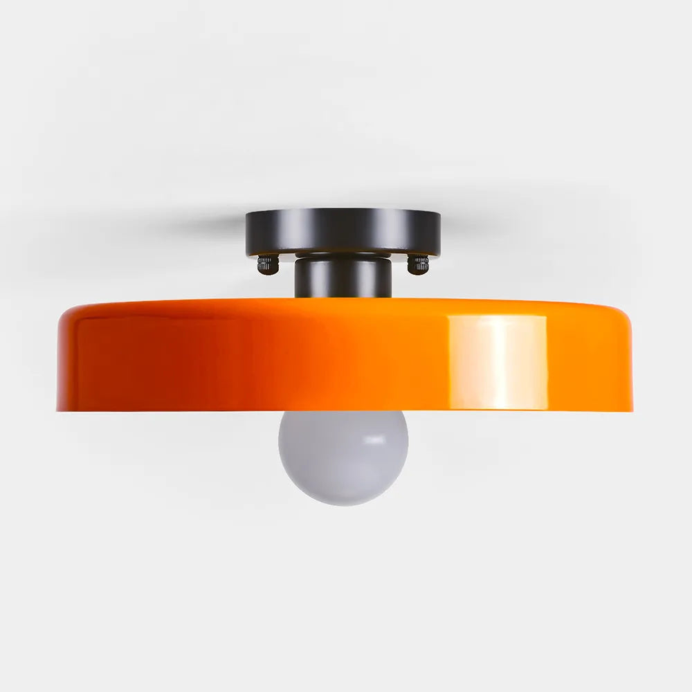 Plafonnier LED Semi-Encastré, Cercle Design, Ø35cm, Style Mid-Century