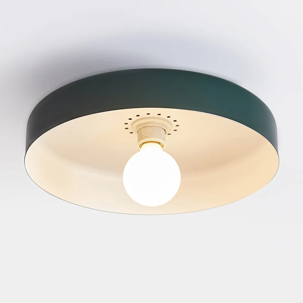 Plafonnier LED Semi-Encastré, Cercle Design, Ø35cm, Style Mid-Century