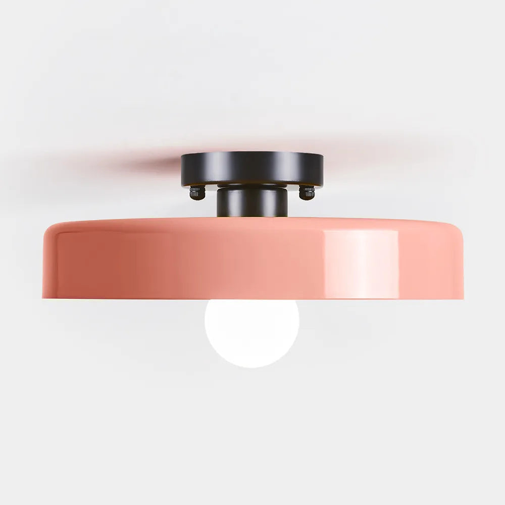 Plafonnier LED Semi-Encastré, Cercle Design, Ø35cm, Style Mid-Century