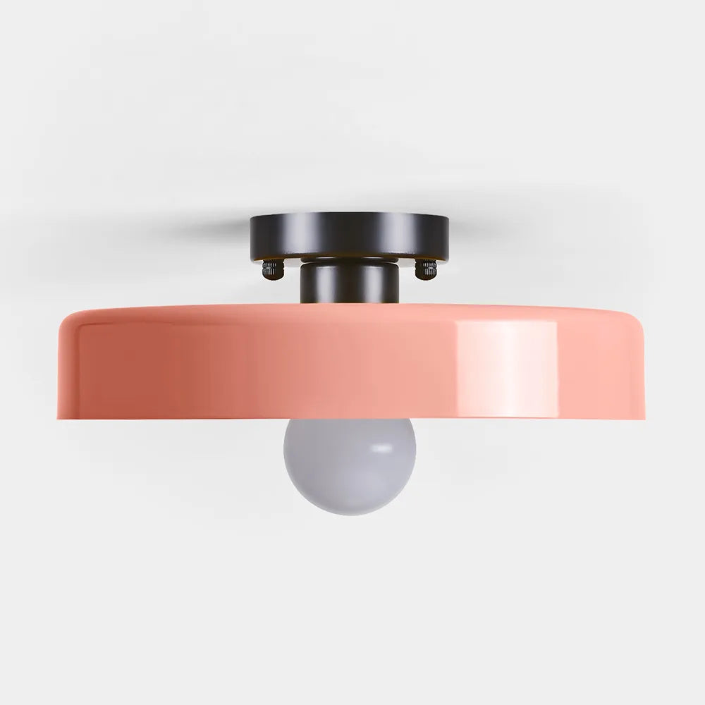 Plafonnier LED Semi-Encastré, Cercle Design, Ø35cm, Style Mid-Century