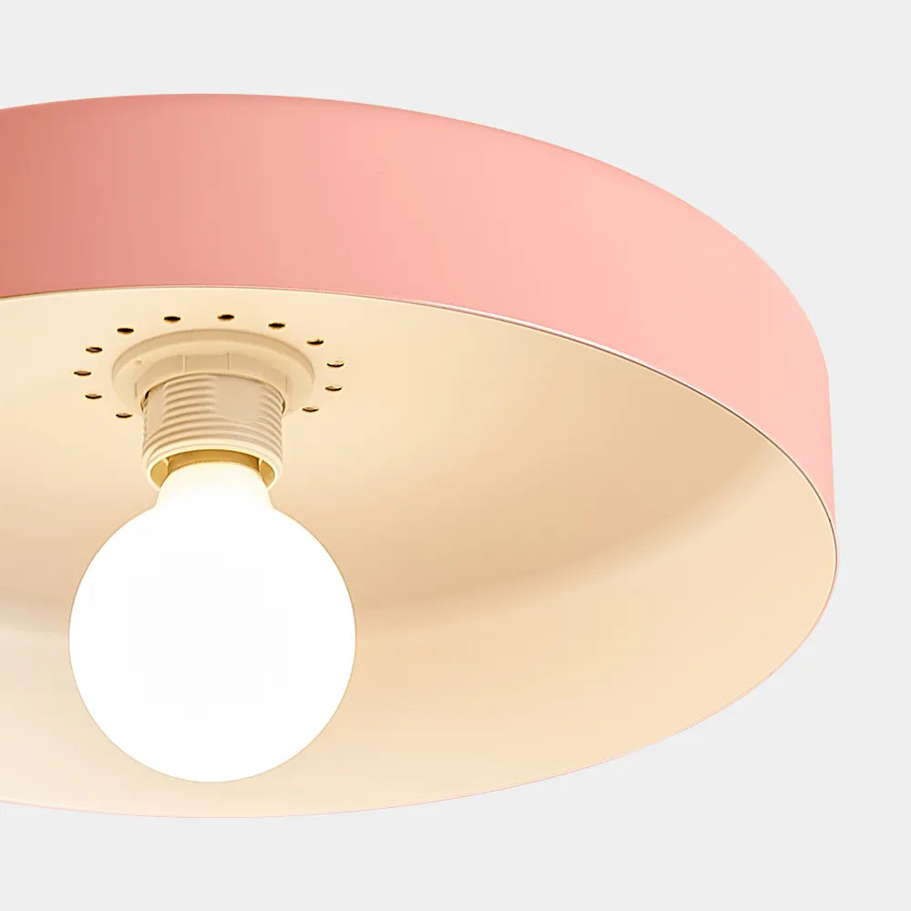 Plafonnier LED Semi-Encastré, Cercle Design, Ø35cm, Style Mid-Century