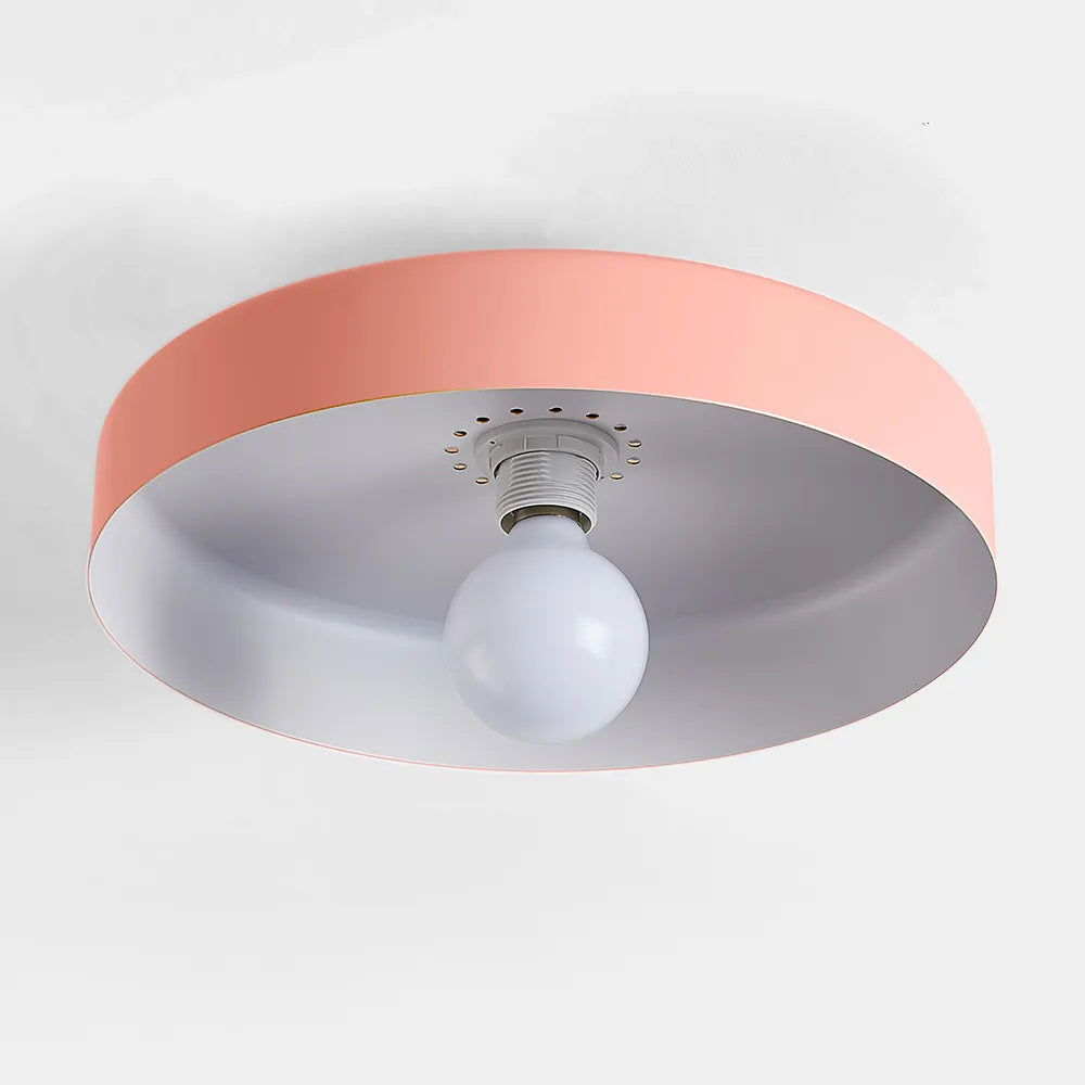 Plafonnier LED Semi-Encastré, Cercle Design, Ø35cm, Style Mid-Century