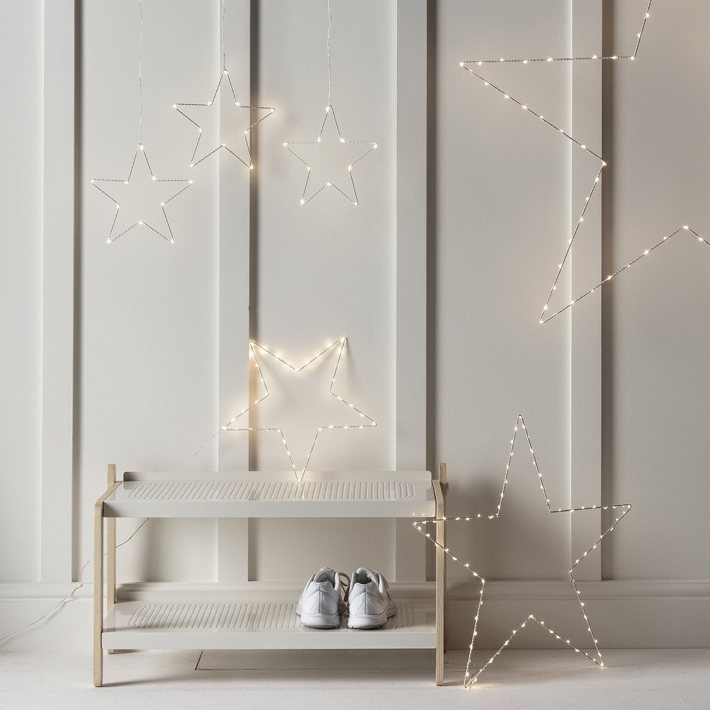 Osby | Décoration de Fenêtre LED en Forme d'Étoile - Set de 3