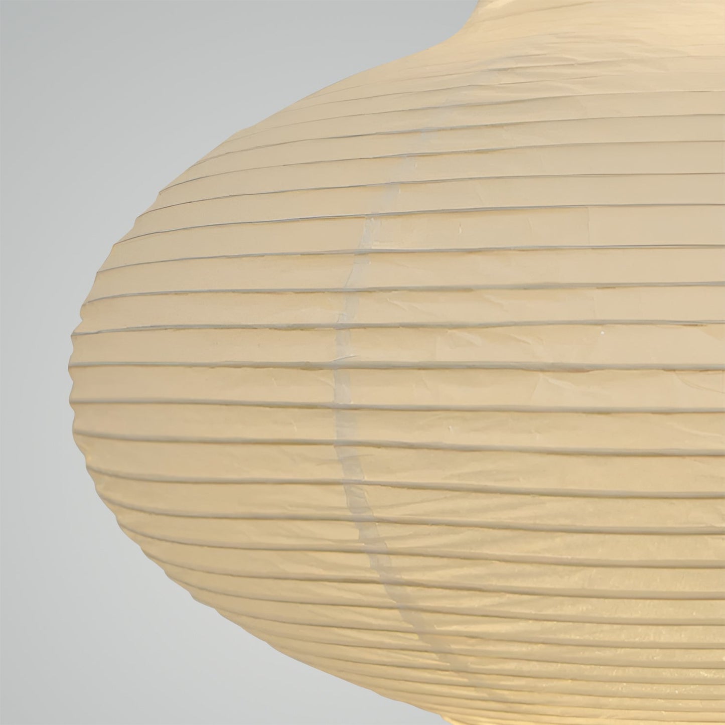 Suspension Akari Juni, Papier Sculpté Blanc, Design Ondulé