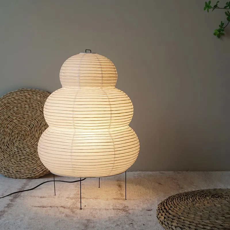 Lampe Japonaise en Papier sur Pied – Harmonie et sérénité à la maison