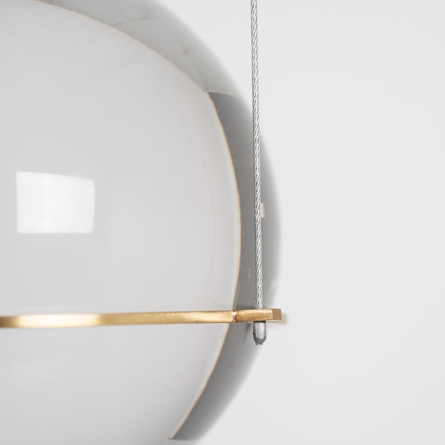 Suspension Globe Cristal – Laiton Doré Moderne