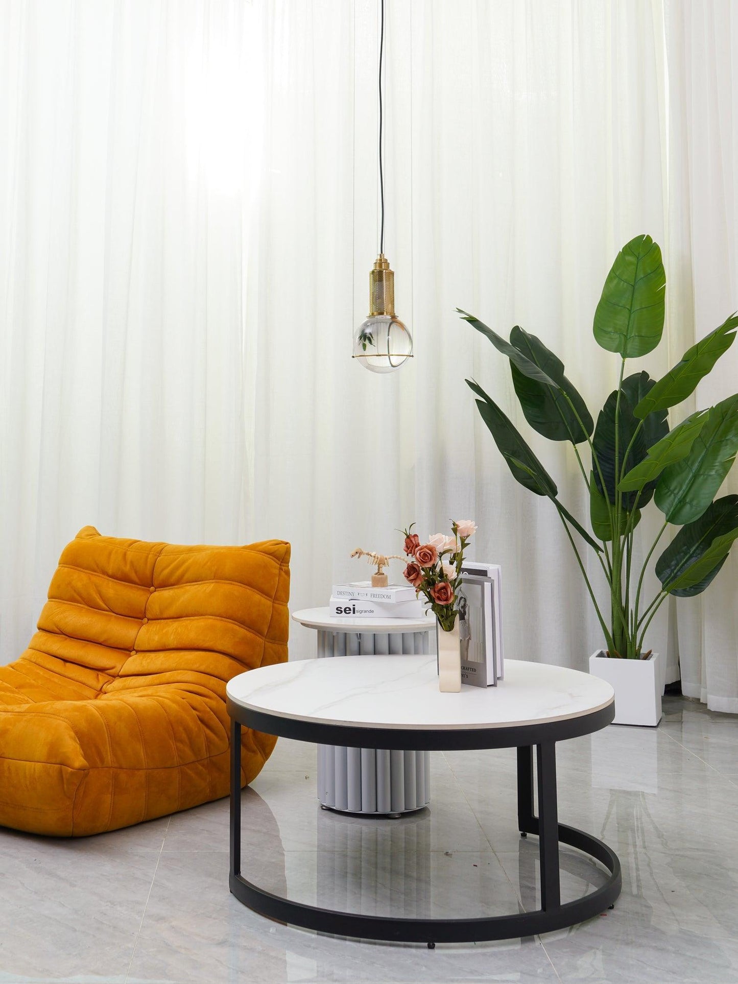 Suspension Globe Cristal – Laiton Doré Moderne