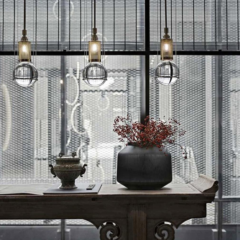 Suspension Globe Cristal – Laiton Doré Moderne