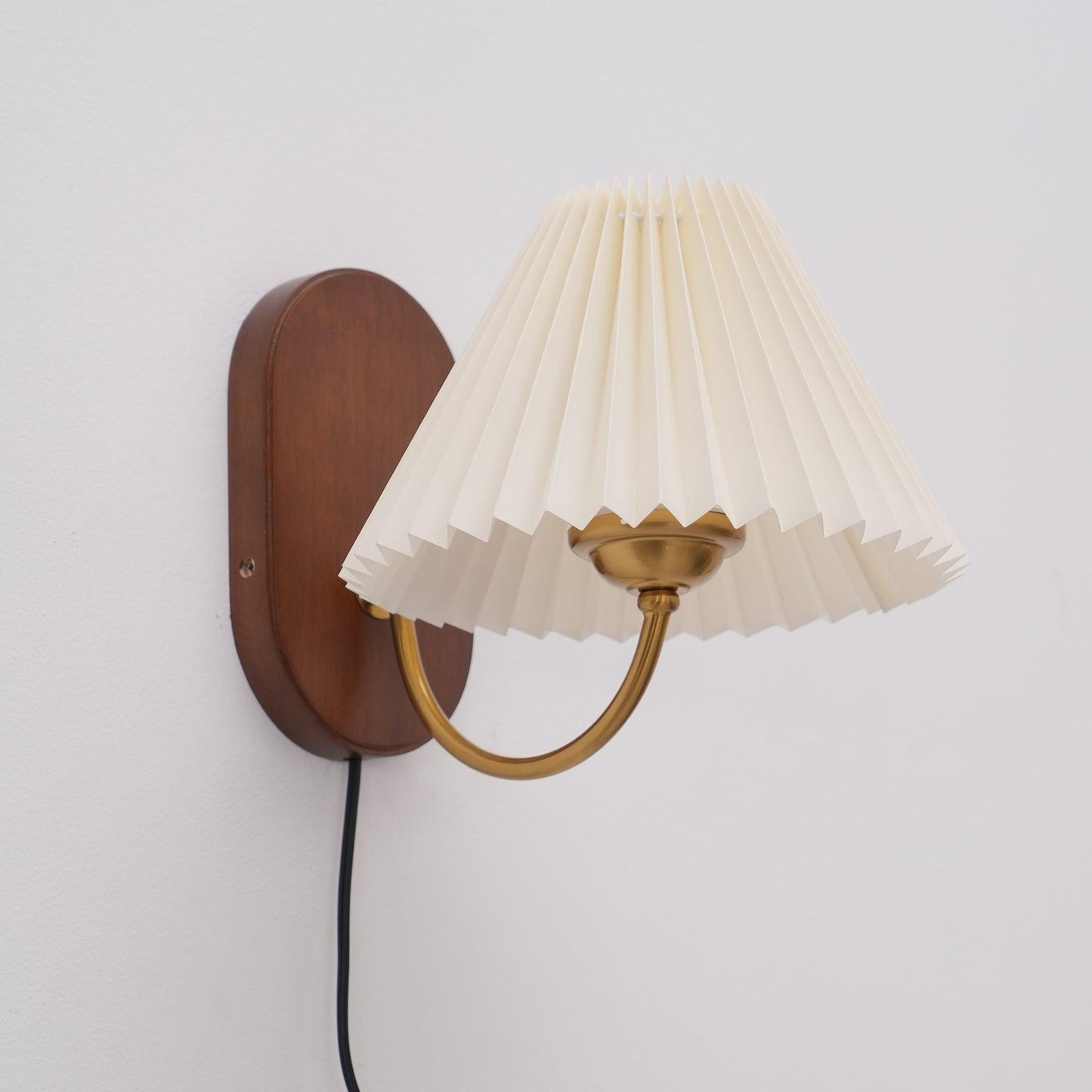 Louise – Applique Murale à Brancher en Bois et Métal 31 cm