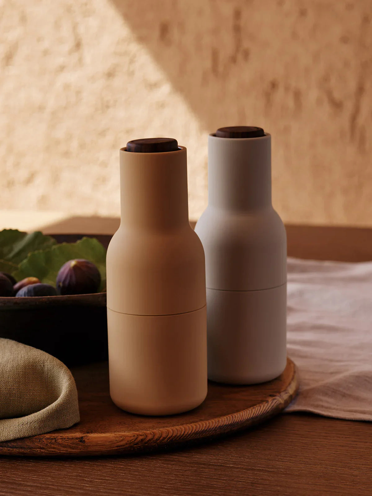 Moulin à Épices en Forme de Bouteille – Set de 2 pour Sel et Poivre avec Mécanisme Céramique