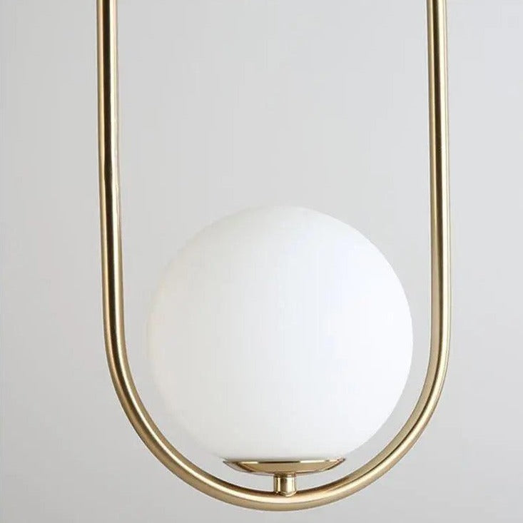 Suspension Nordique Mia en Verre et Métal Doré
