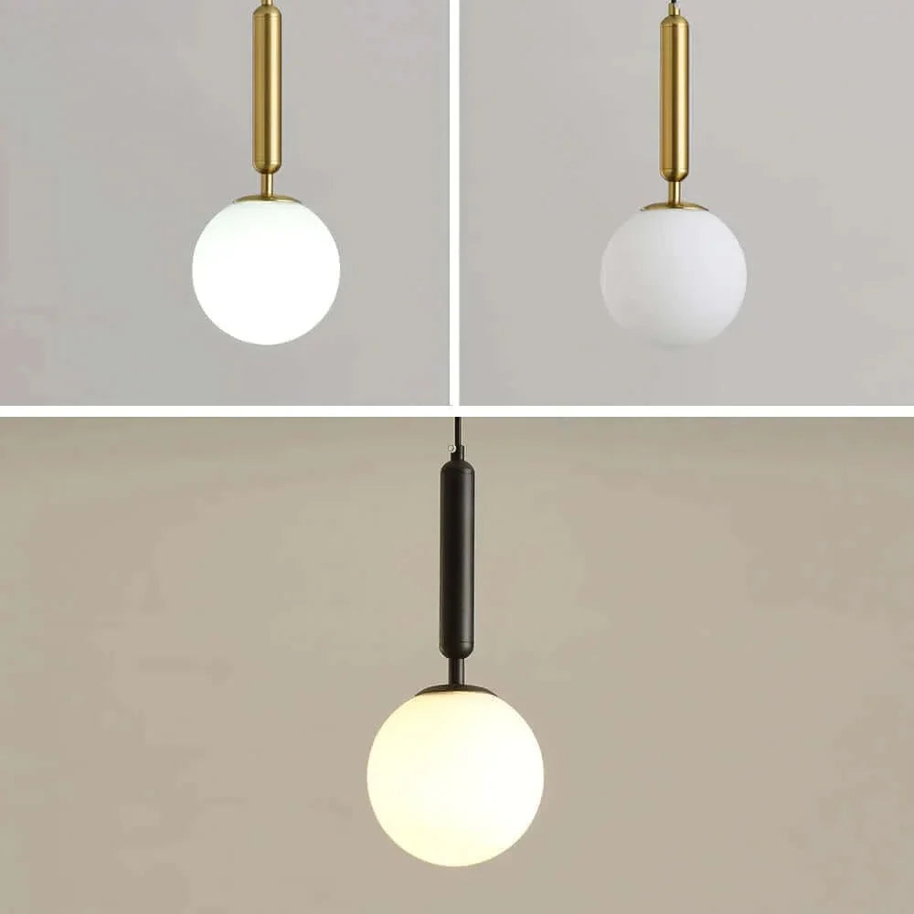 Suspension en verre Mid-Century Moderne – Élégance rétro et lumière chaleureuse