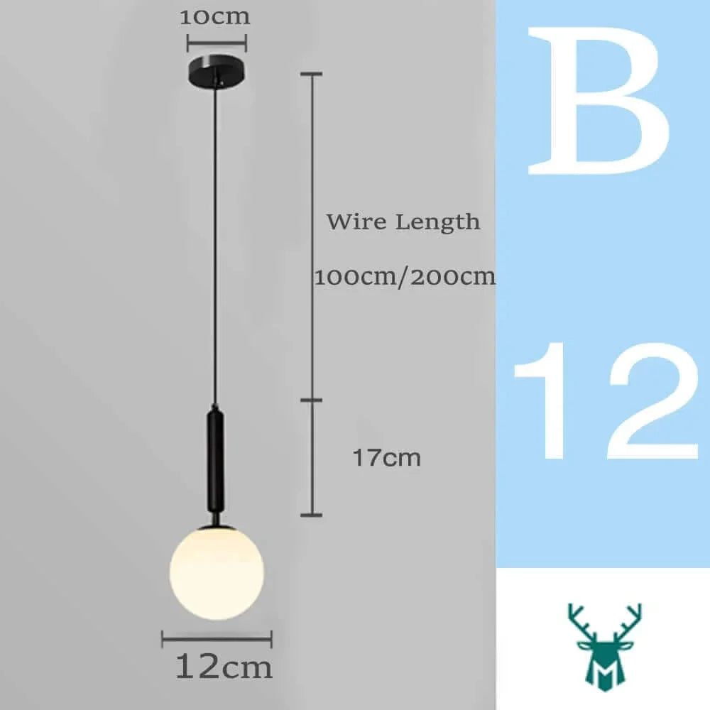 Suspension en verre Mid-Century Moderne – Élégance rétro et lumière chaleureuse
