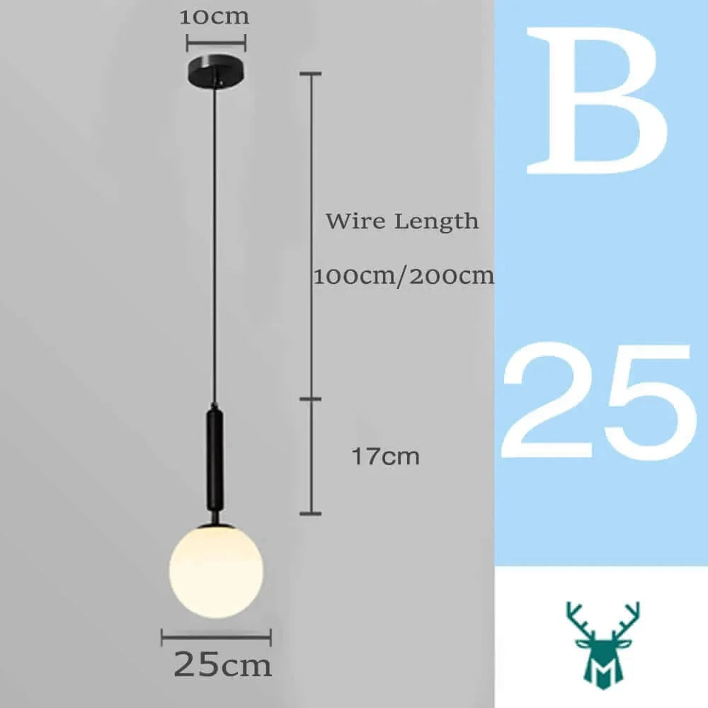 Suspension en verre Mid-Century Moderne – Élégance rétro et lumière chaleureuse