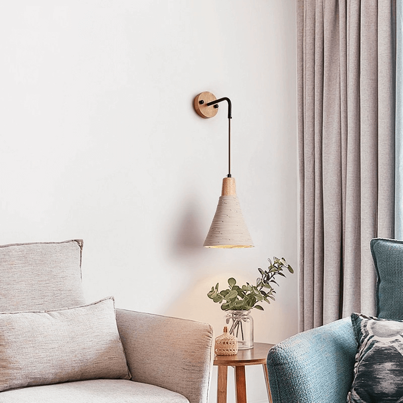 Applique Murale Bois Massif, Style Vintage