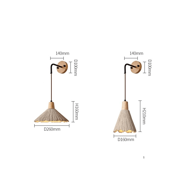 Applique Murale Bois Massif, Style Vintage