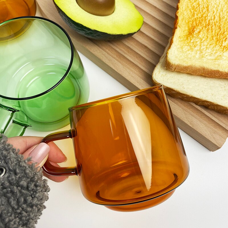 Mug Rétro Moderne en Verre Borosilicate 300ml