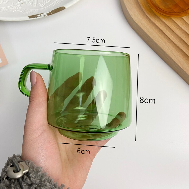 Mug Rétro Moderne en Verre Borosilicate 300ml