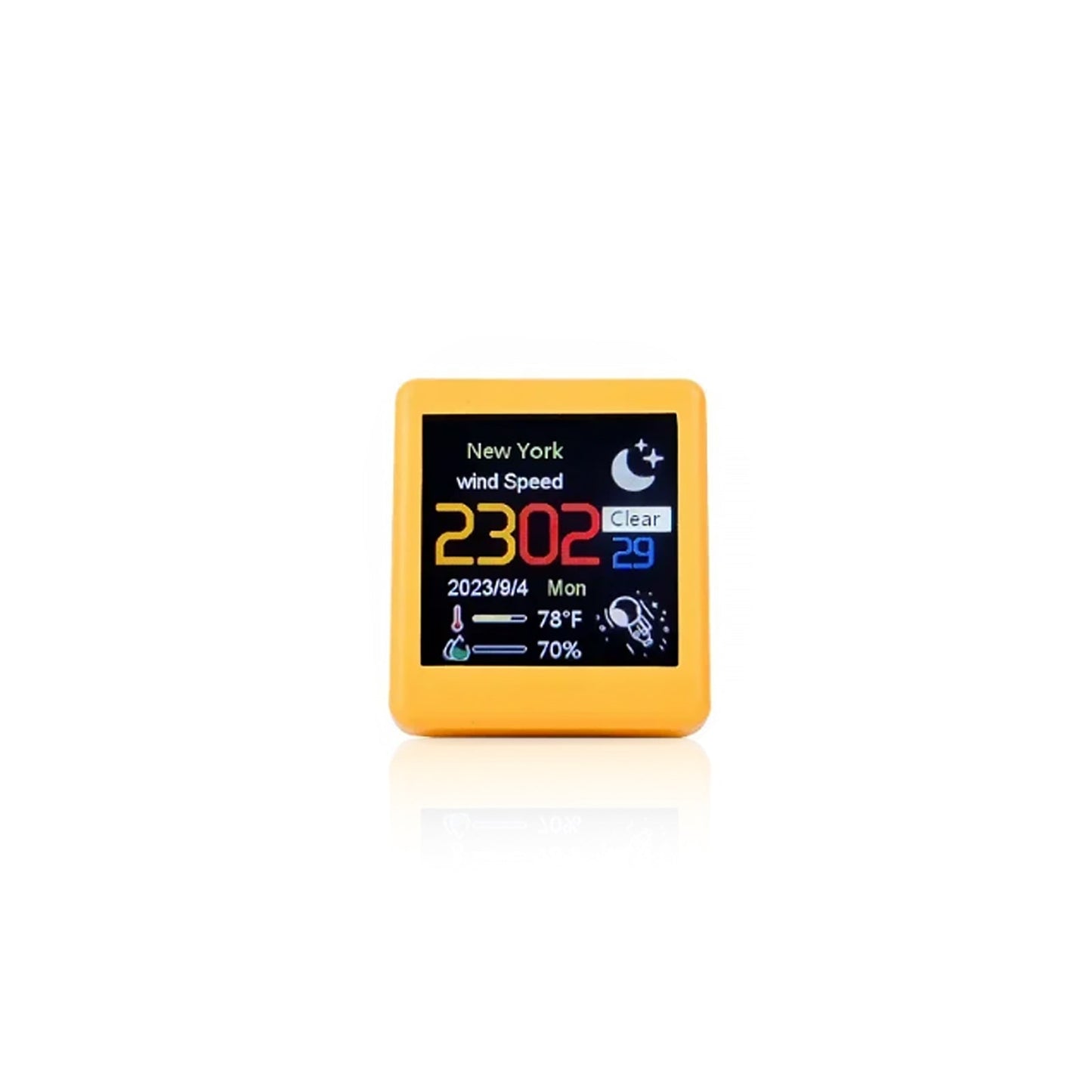 Mini Station Météo Numérique – Horloge Intelligente avec Température et Hygrométrie