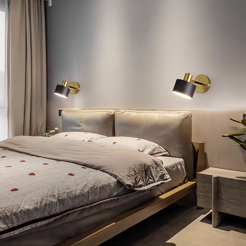 Applique Murale Noire Orientable Style Moderne Bronze