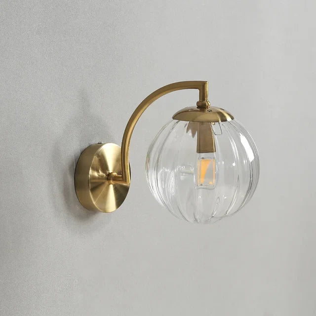 LumiVerre – Applique Murale LED en Verre, Design Élégant pour Salon et Couloir